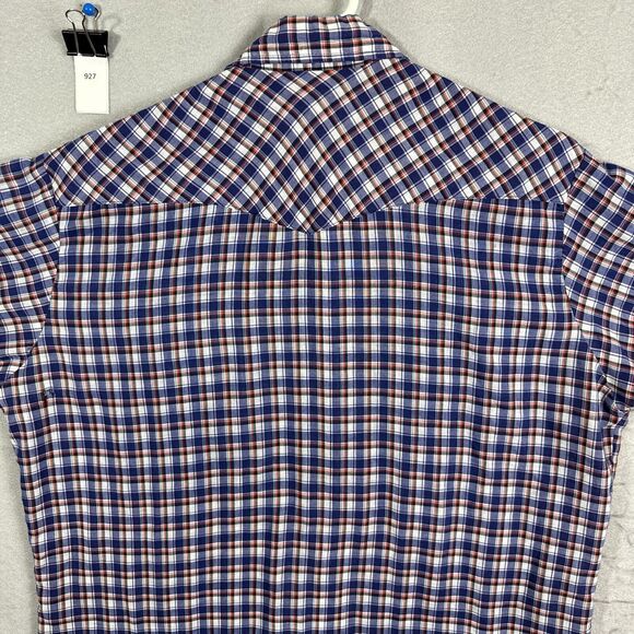 Authentic Western Youngbloods Button Front Cowboy Shirt Pearl Snaps Mens Size L - Picture 6 of 10